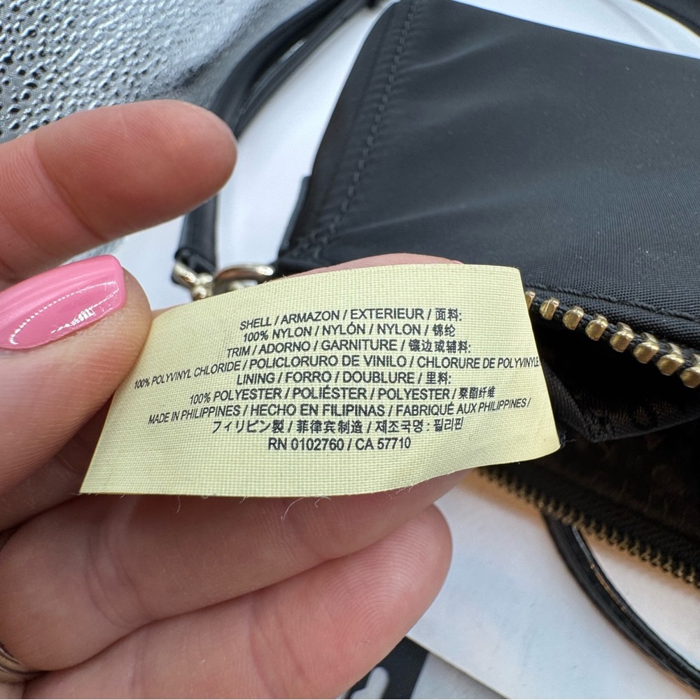 KATE SPADE Wilson Road Jane Convertible Crossbody chain strap Purse Black Gold - Picture 15 of 16